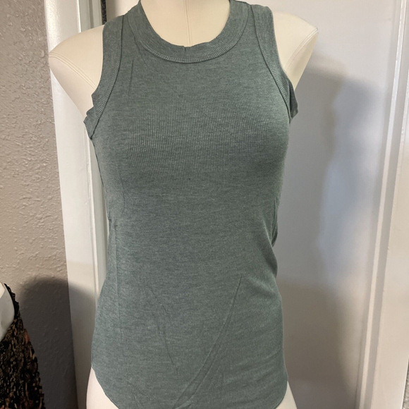 NWT Sage Green Soft Women’s Tank Medium NWT By Nostalgia - Picture 2 of 13